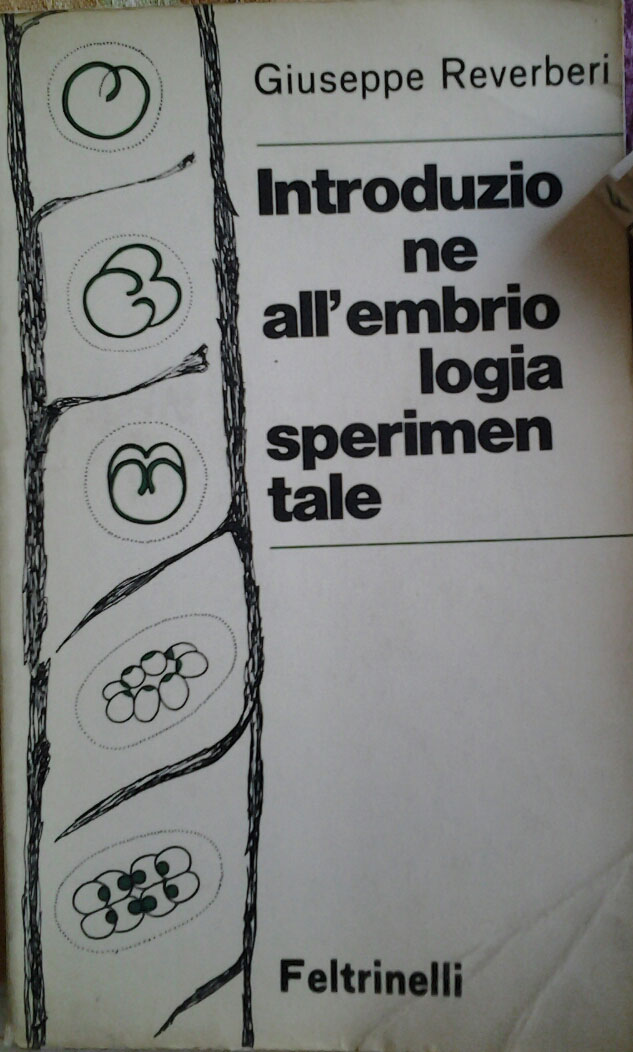 Reverberi Giuseppe INTRODUZIONE ALL'EMBRIOLOGIA ... - Copertina