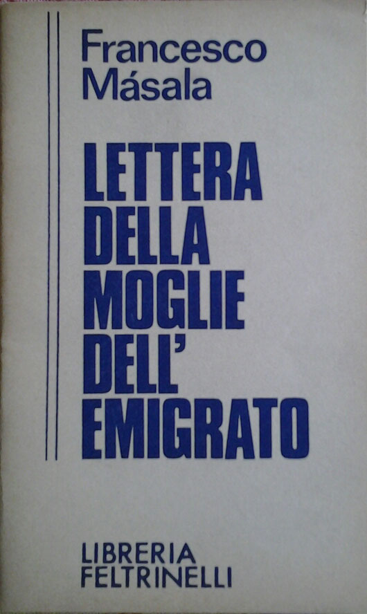Masala Francesco LETTERA DELLA MOGLIE DELL'... - Copertina