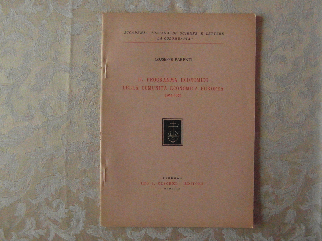 Parenti Giuseppe IL PROGRAMMA ECONOMICO della ... - Copertina
