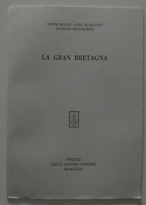 AA.VV. LA GRAN BRETAGNA - Copertina
