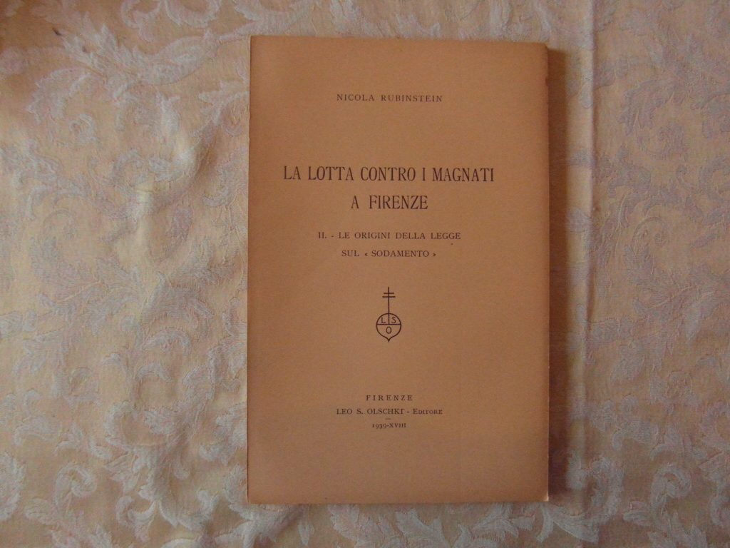 Rubinstein Nicola La LOTTA CONTRO I MAGNATI A ... - Copertina