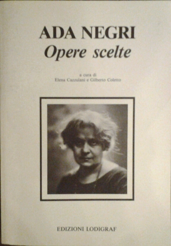 Negri Ada OPERE SCELTE. - Copertina