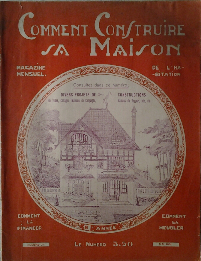  COMMENT CONSTRUIRE SA MAISON. MAGAZINE MENSUEL DE... - Copertina