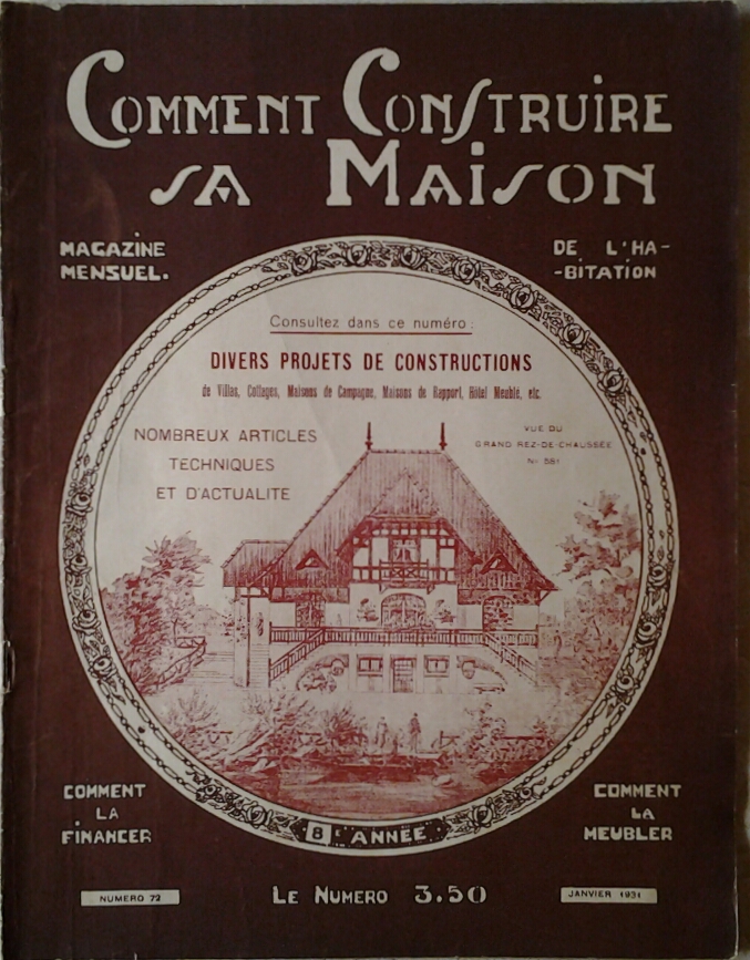  COMMENT CONSTRUIRE SA MAISON. MAGAZINE MENSUEL DE... - Copertina