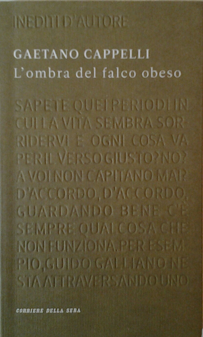 Cappelli Gaetano L'OMBRA DEL FALCO OBESO E LA ... - Copertina