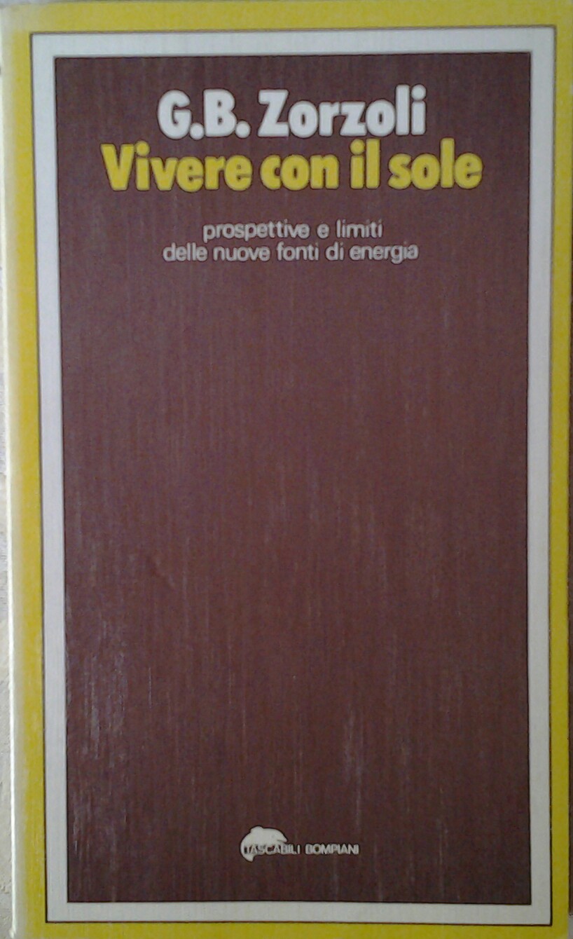 Zorzoli G.B. VIVERE CON IL SOLE. - Copertina