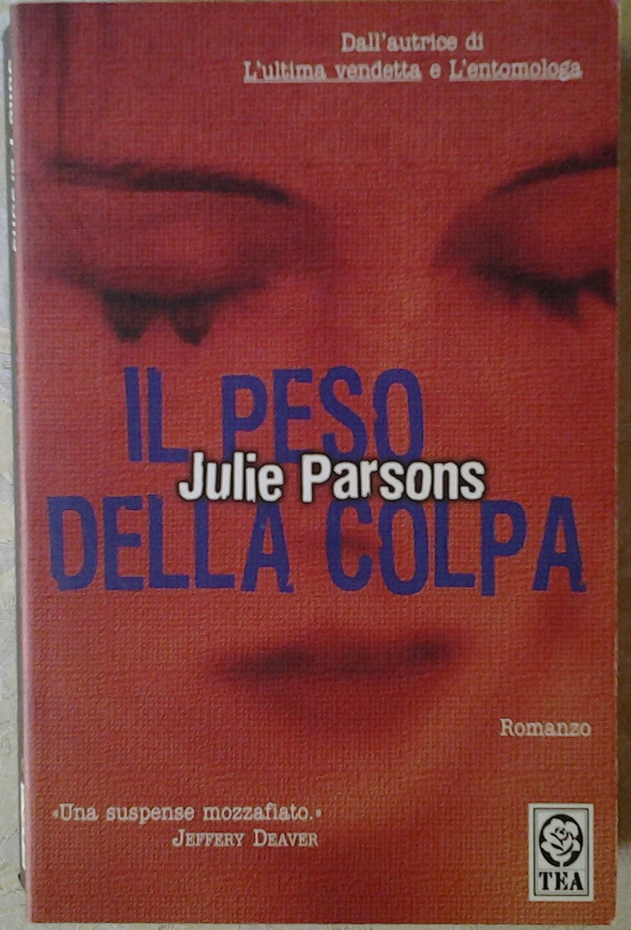 Parsons Julie IL PESO DELLA COLPA. - Copertina