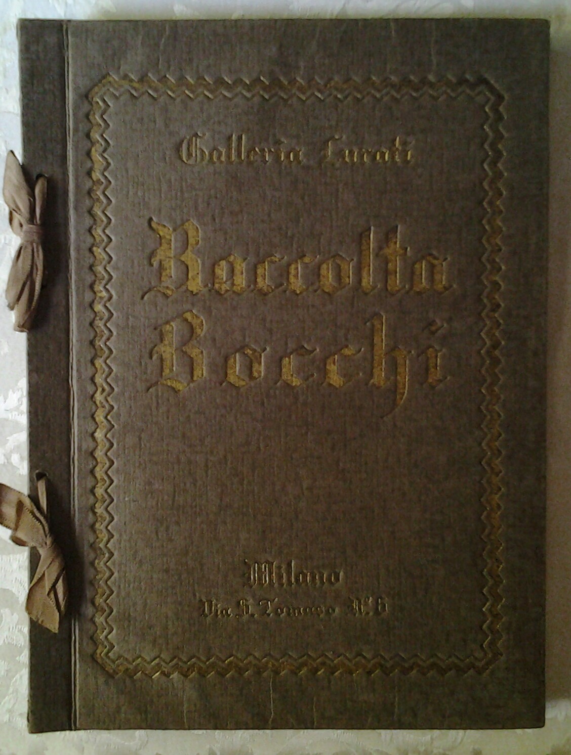  RACCOLTA BOCCHI. CATALOGO DELLA VENDITA ALL'ASTA... - Copertina