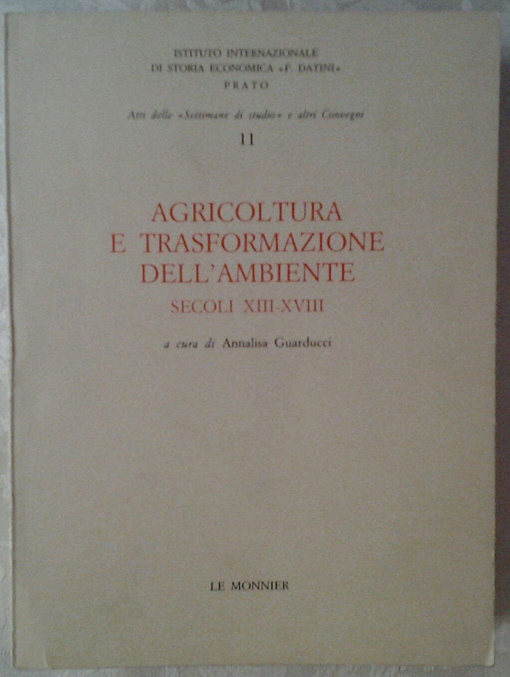 Guarducci Annalisa (A cura di) AGRICOLTURA E ... - Copertina