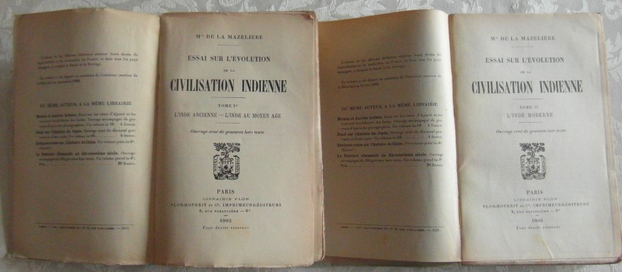 De La Mazeliere ESSAI SUR L'EVOLUTION DE LA ... - Copertina
