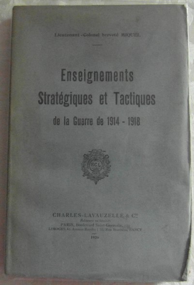 LIEUTENANT-COLONEL BREVETE' MIQUEL. ENSEIGNEMENTS ... - Copertina