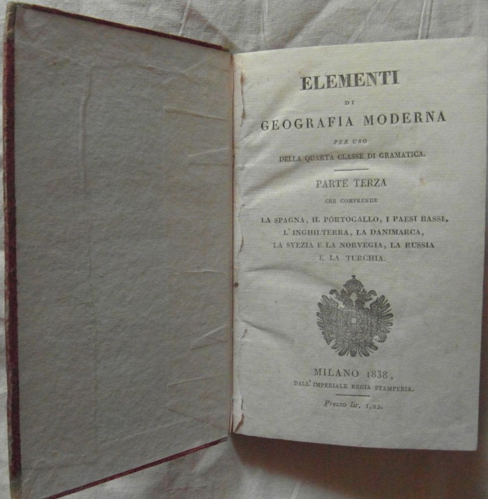  ELEMENTI DI GEOGRAFIA MODERNA PER USO DELLA ... - Copertina