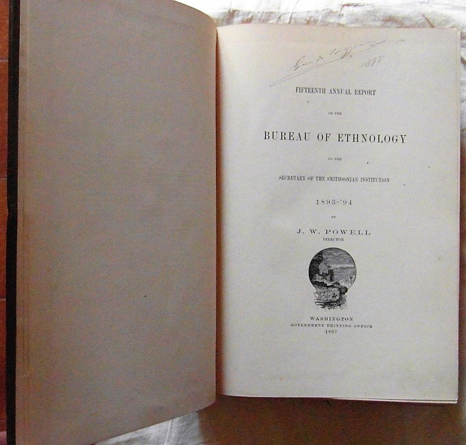 Powell J.W. FIFTEENTH ANNNUAL REPORT OF THE BUREAU... - Copertina