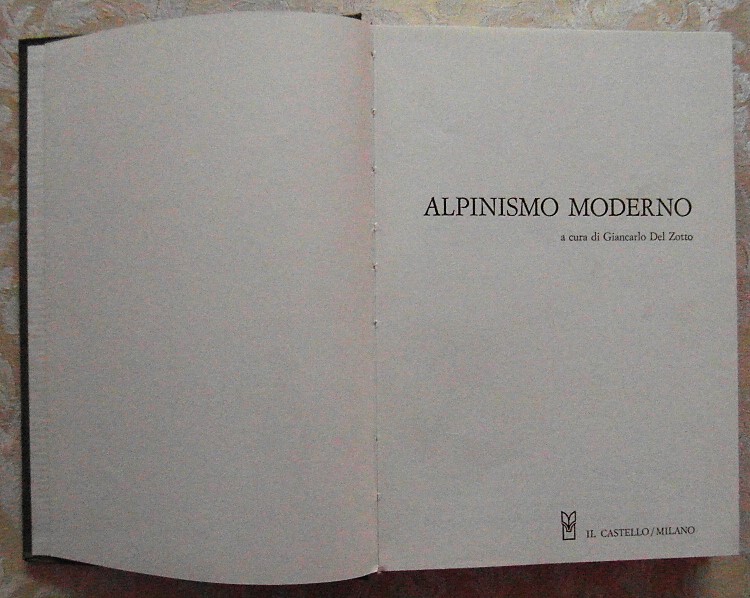  ALPINISMO MODERNO. - Copertina