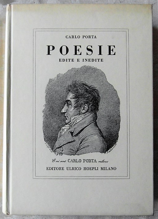 Porta Carlo POESIE EDITE ED INEDITE. EDIZIONE ... - Copertina