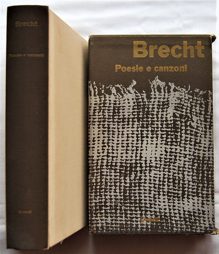 Brecht Bertolt POESIE E CANZONI. - Copertina