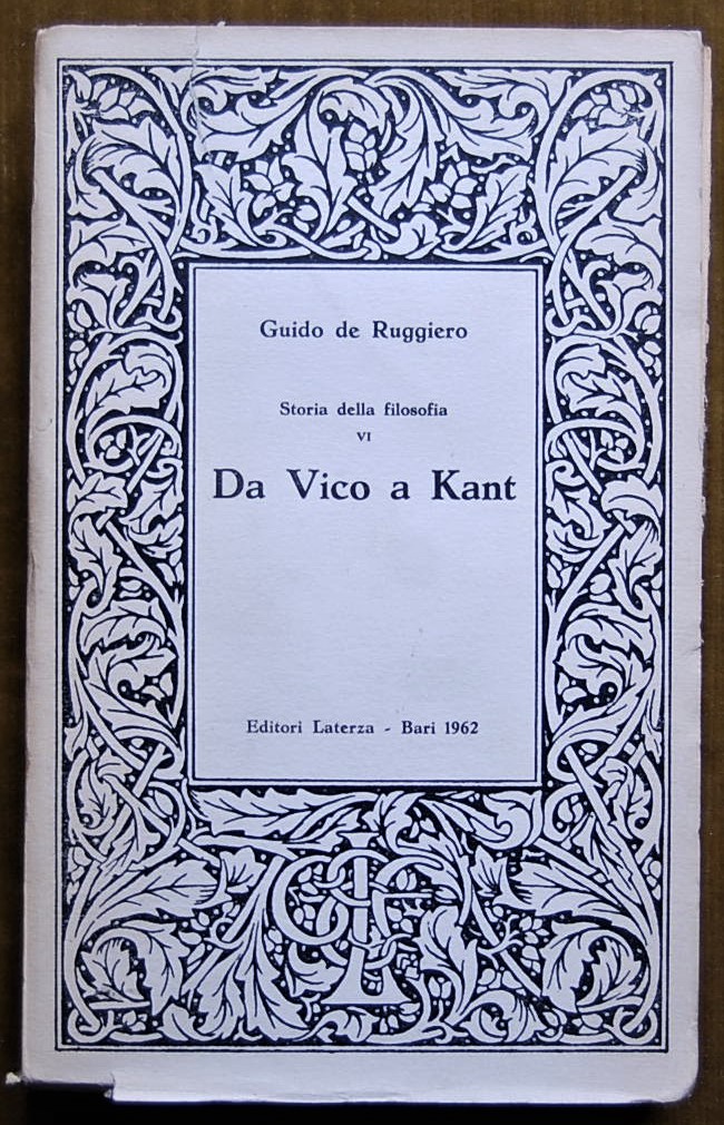 De Ruggiero Guido STORIA DELLA FILOSOFIA. VOLUME ... - Copertina