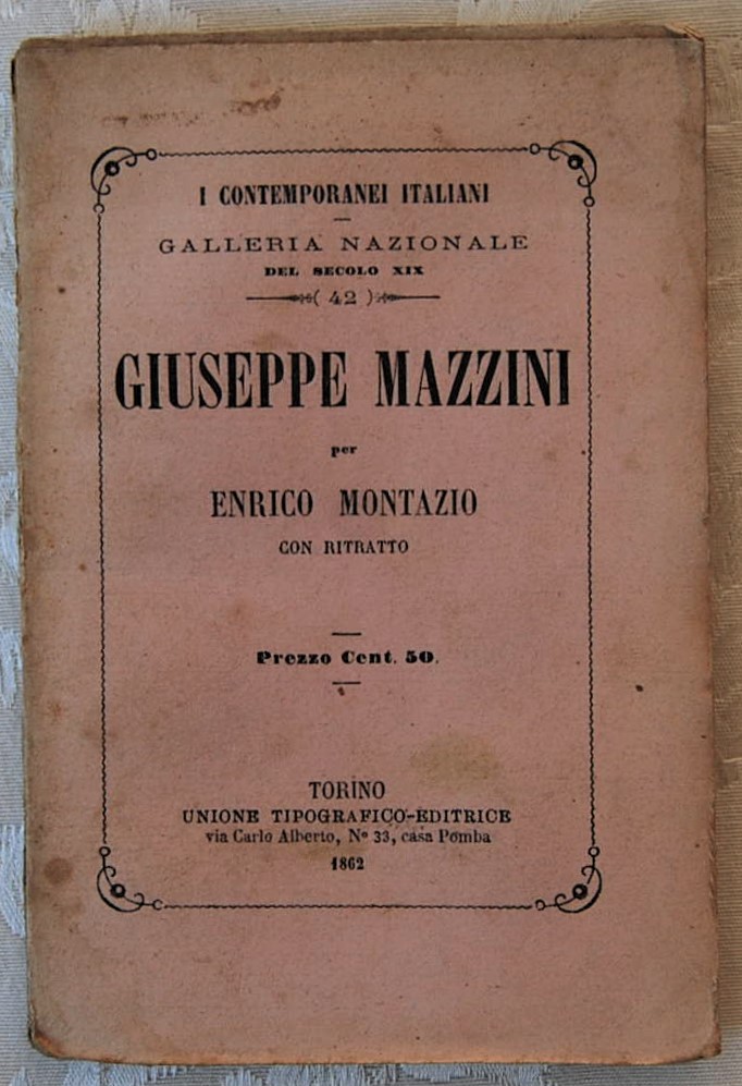 Montazio Enrico GIUSEPPE MAZZINI - Copertina