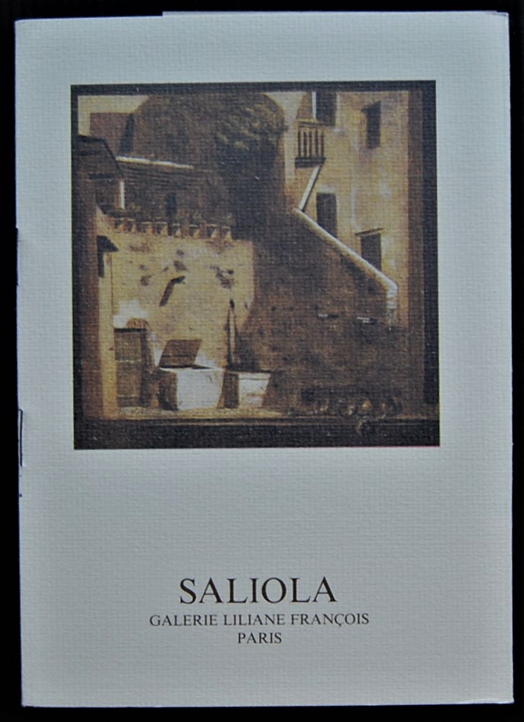  ANTONIO SALIOLA. - Copertina