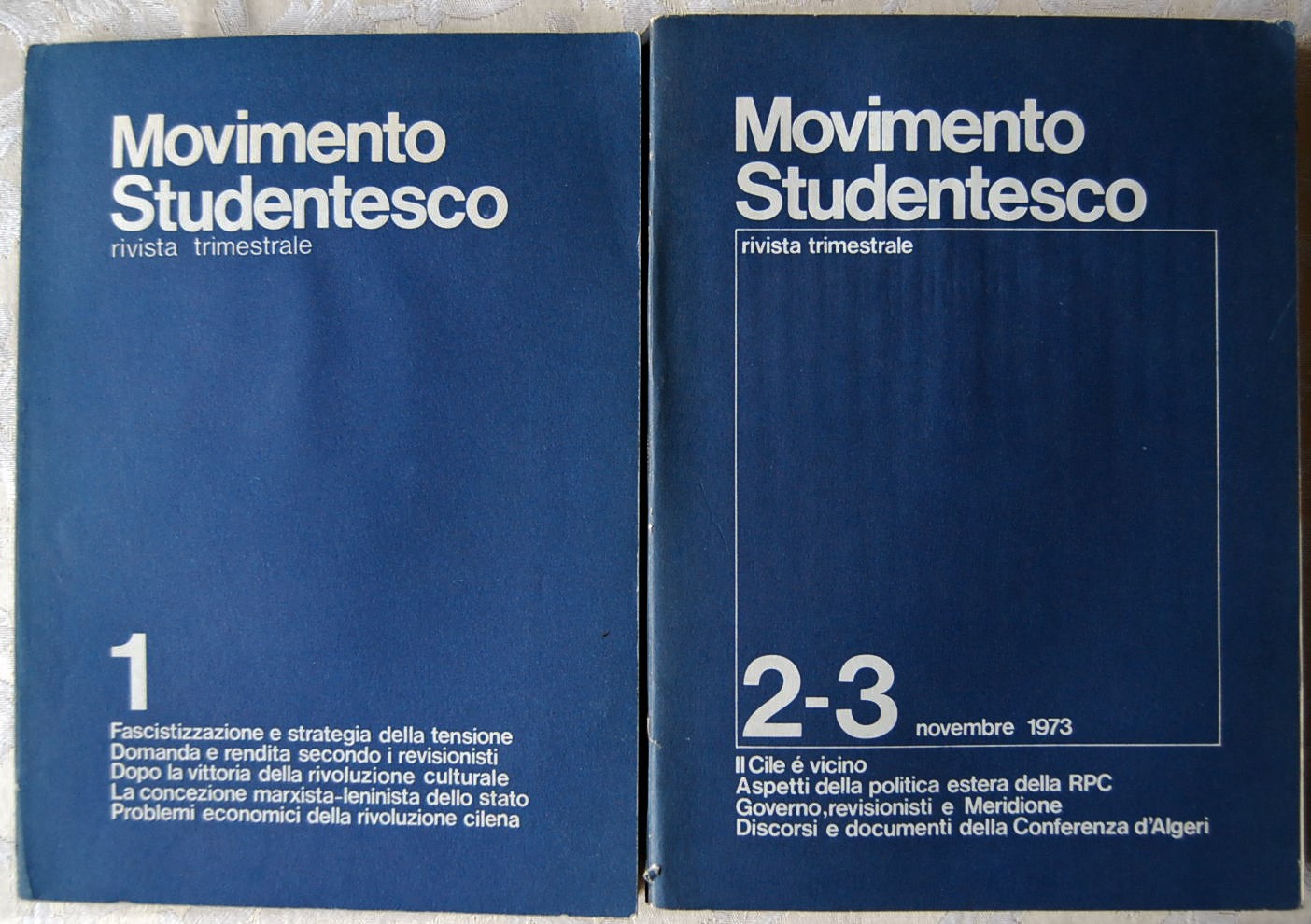  MOVIMENTO STUDENTESCO RIVISTA TRIMESTRALE. NUMERO... - Copertina