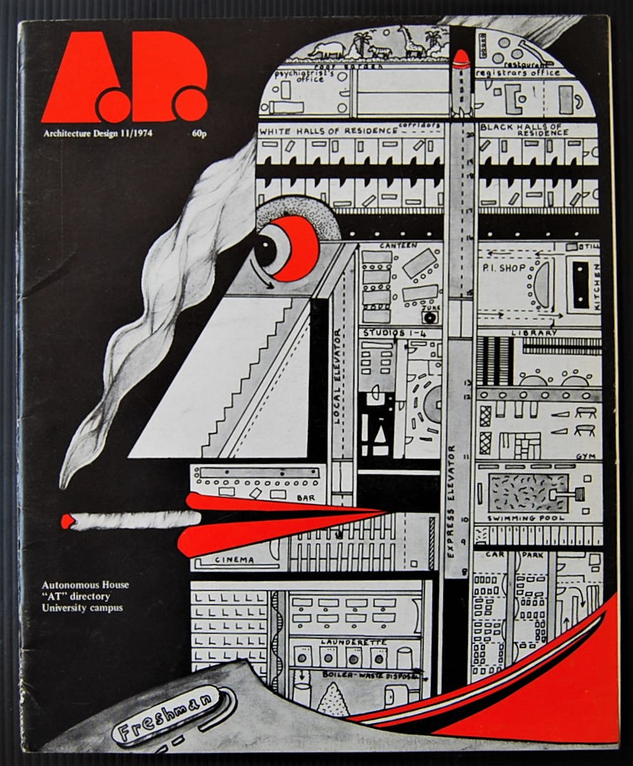  AD ARCHITECTURAL DESIGN. 11/ 1974. - Copertina