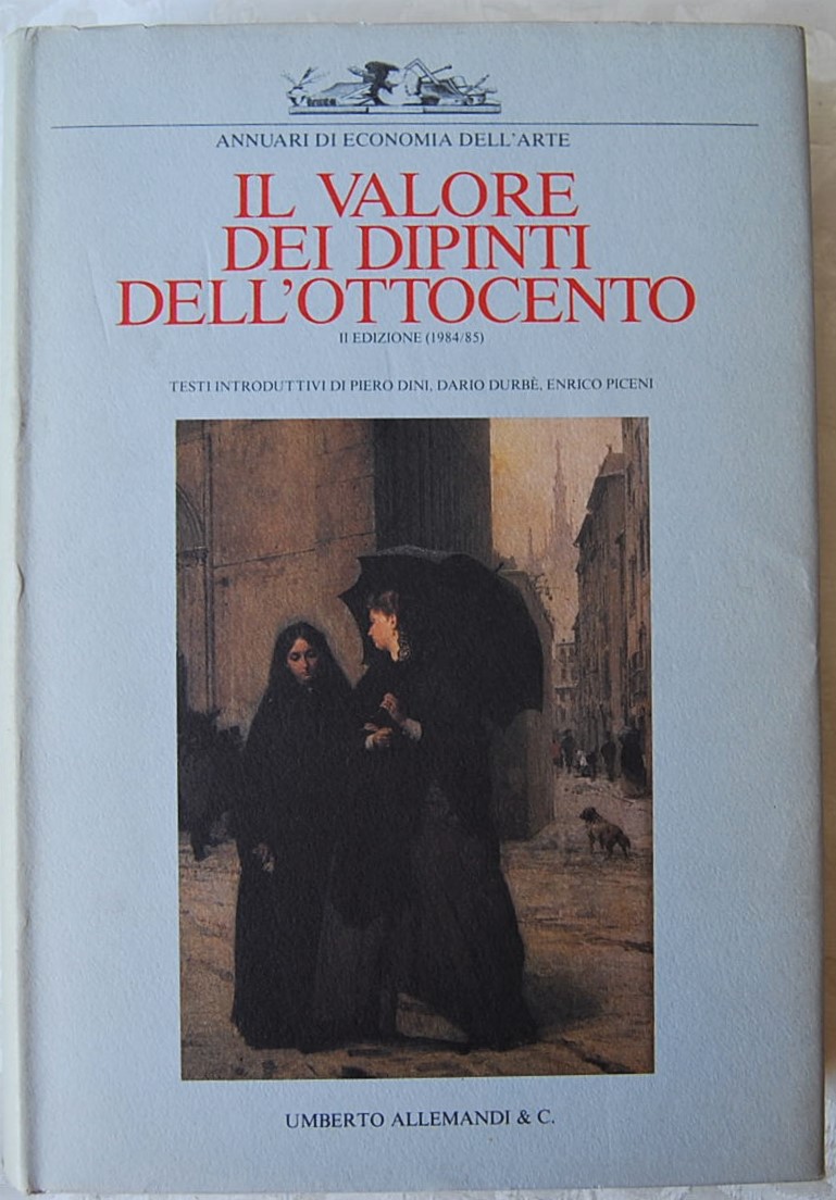  IL VALORE DEI DIPINTI DELL'OTTOCENTO. - Copertina