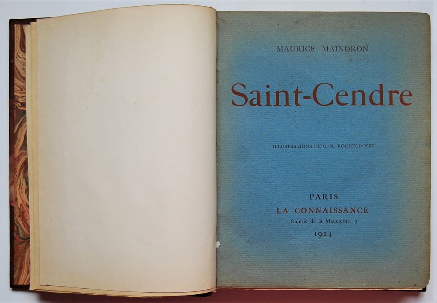 Maindron Maurice SAINT CENDRE. - Copertina