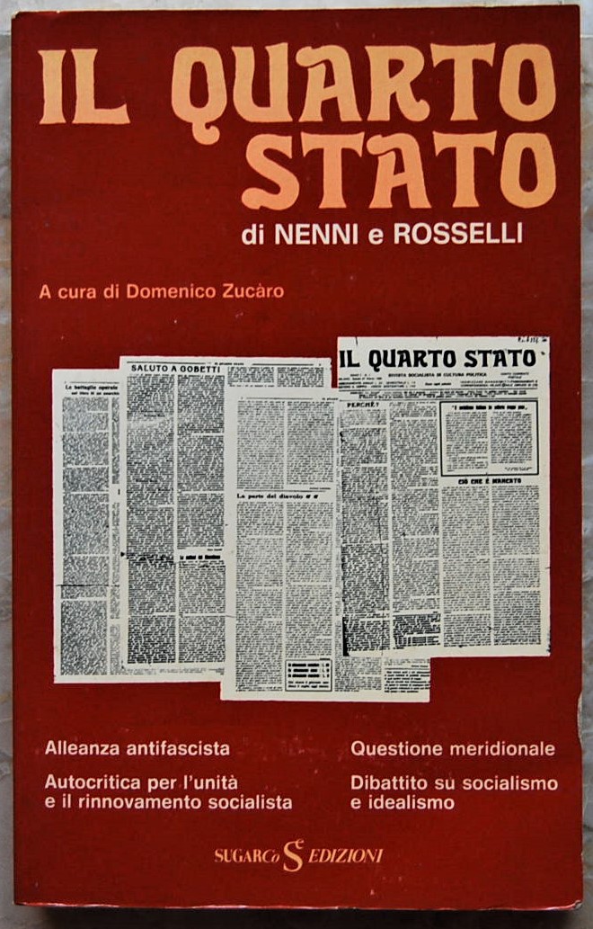 Zucaro Domenico (A cura di) IL QUARTO STATO. DI ... - Copertina