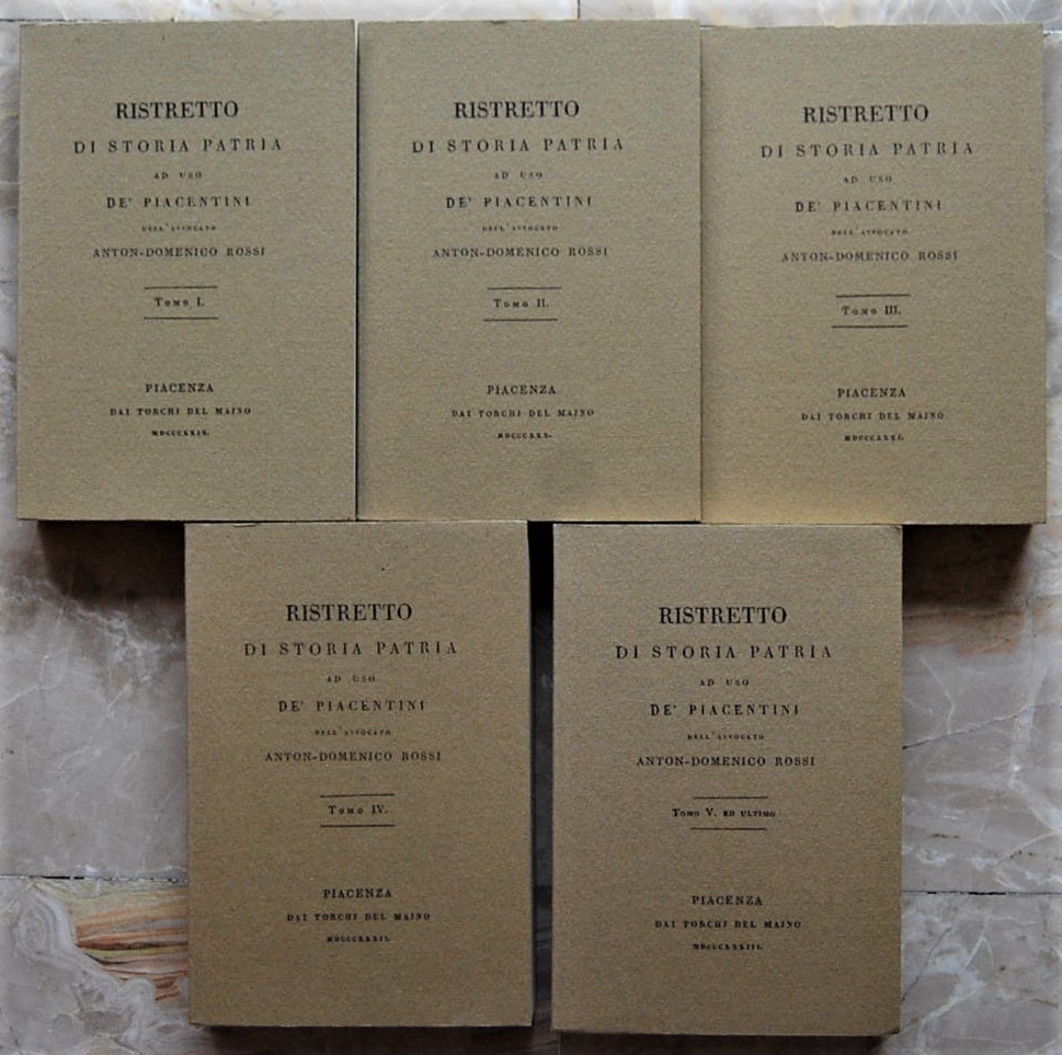 Rossi Anton Domenico RISTRETTO DI STORIA PATRIA AD... - Copertina