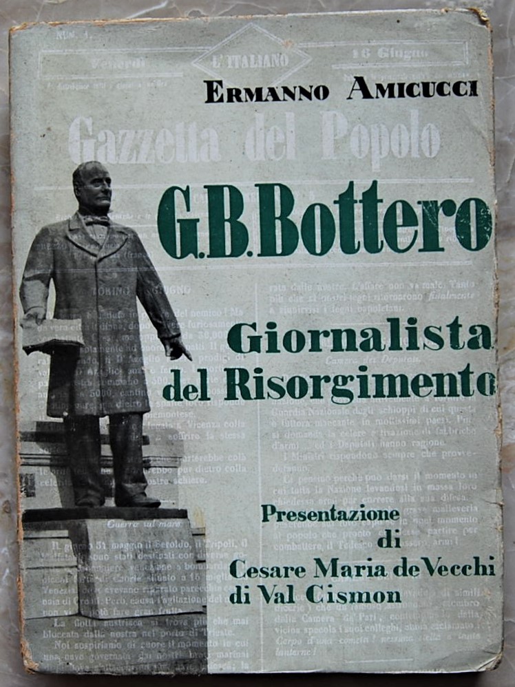 Amicucci Ermanno G.B. BOTTERO. GIORNALISTA DEL ... - Copertina