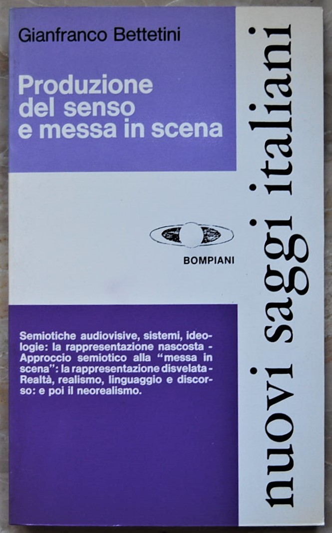 Bettetini Gianfranco PRODUZIONE DEL SENSO E MESSA ... - Copertina