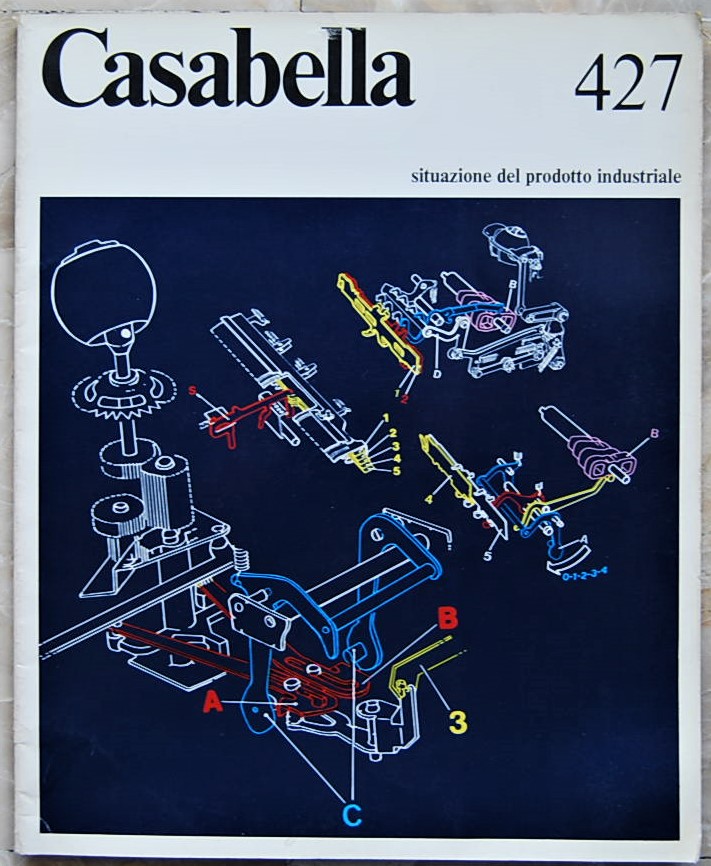  CASABELLA. NUMERO 427. LUGLIO AGOSTO 1977. - Copertina
