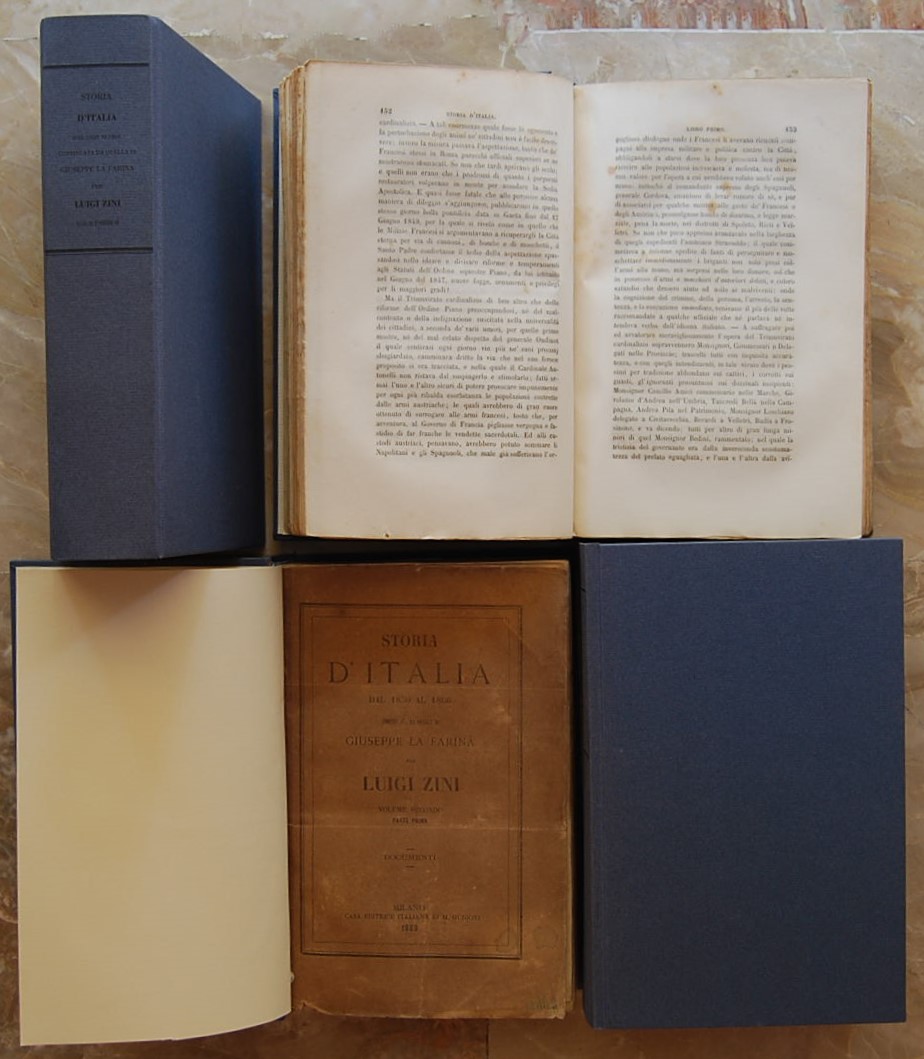 Zini Luigi STORIA D'ITALIA DAL 1850 AL 1866. ... - Copertina