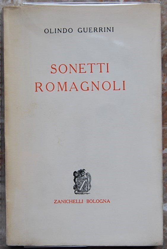 Guerrini Olindo SONETTI ROMAGNOLI. - Copertina