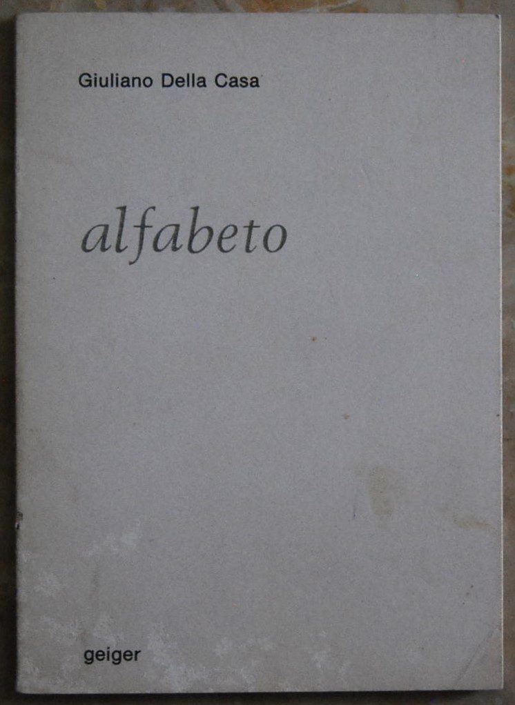  ALFABETO. - Copertina