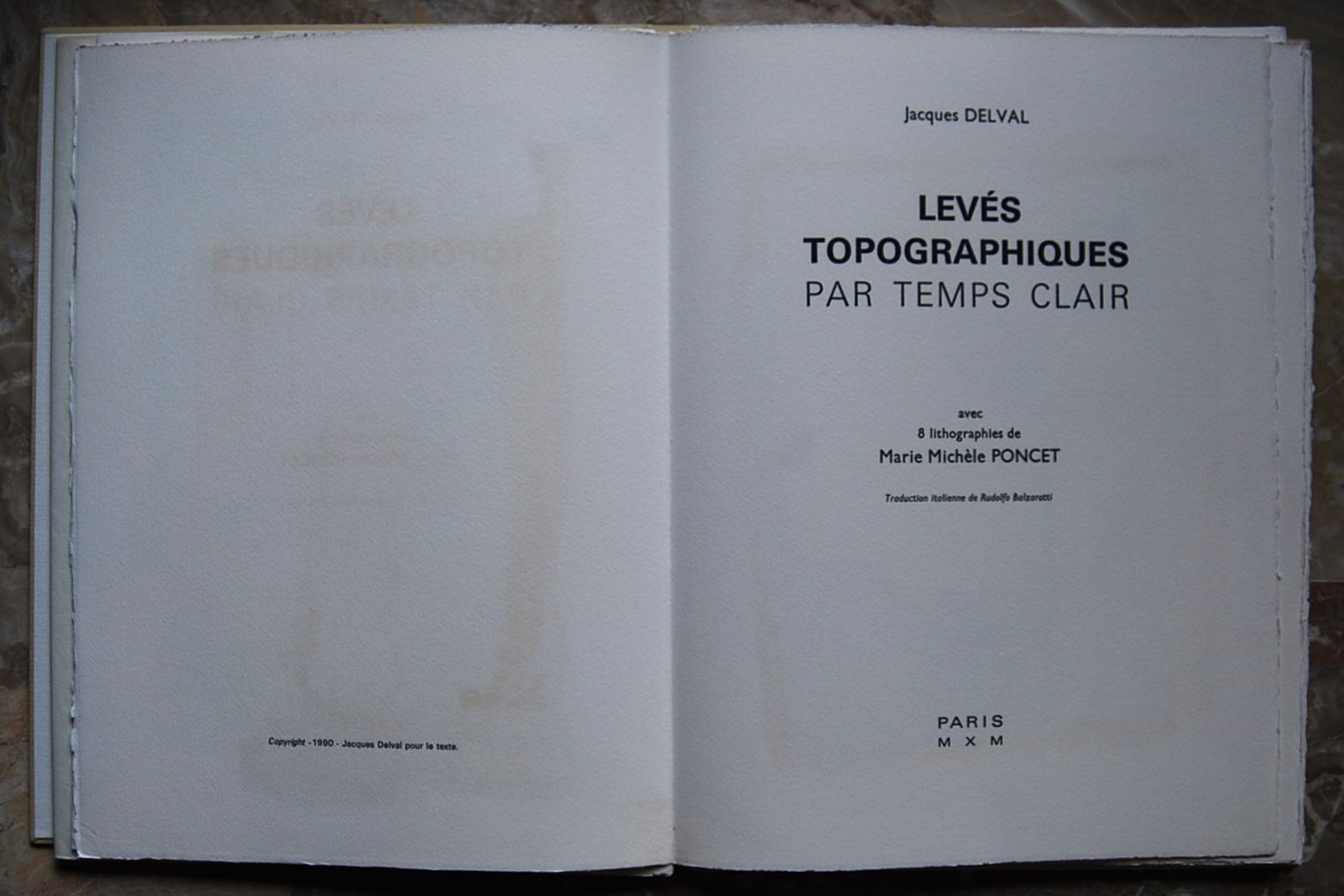 Delval Jacques LEVES TOPOGRAPHIQUES PAR TEMPS ... - Copertina