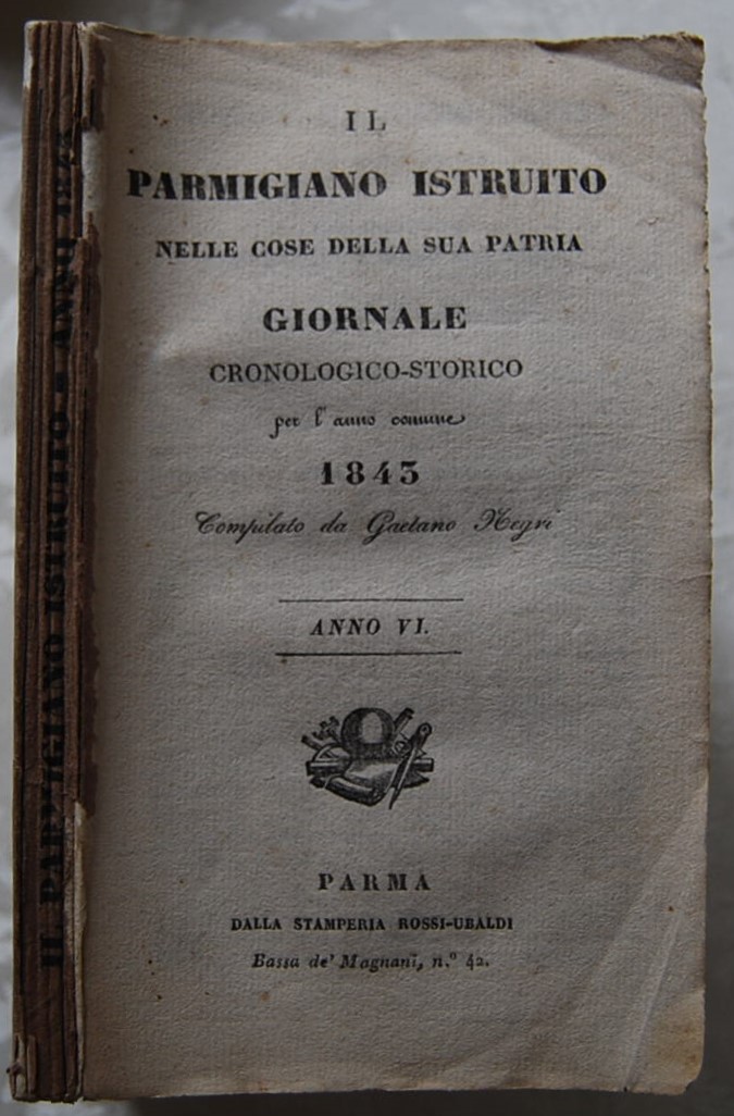 Negri Gaetano IL PARMIGIANO ISTRUITO NELLE COSE ... - Copertina