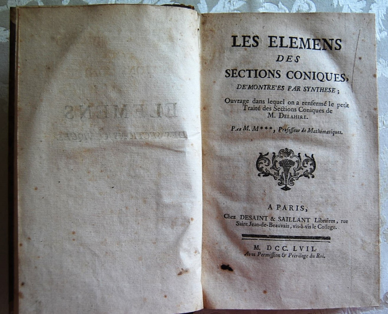 De La Hire / Maduit LES ELEMENS DES SECTIONS ... - Copertina