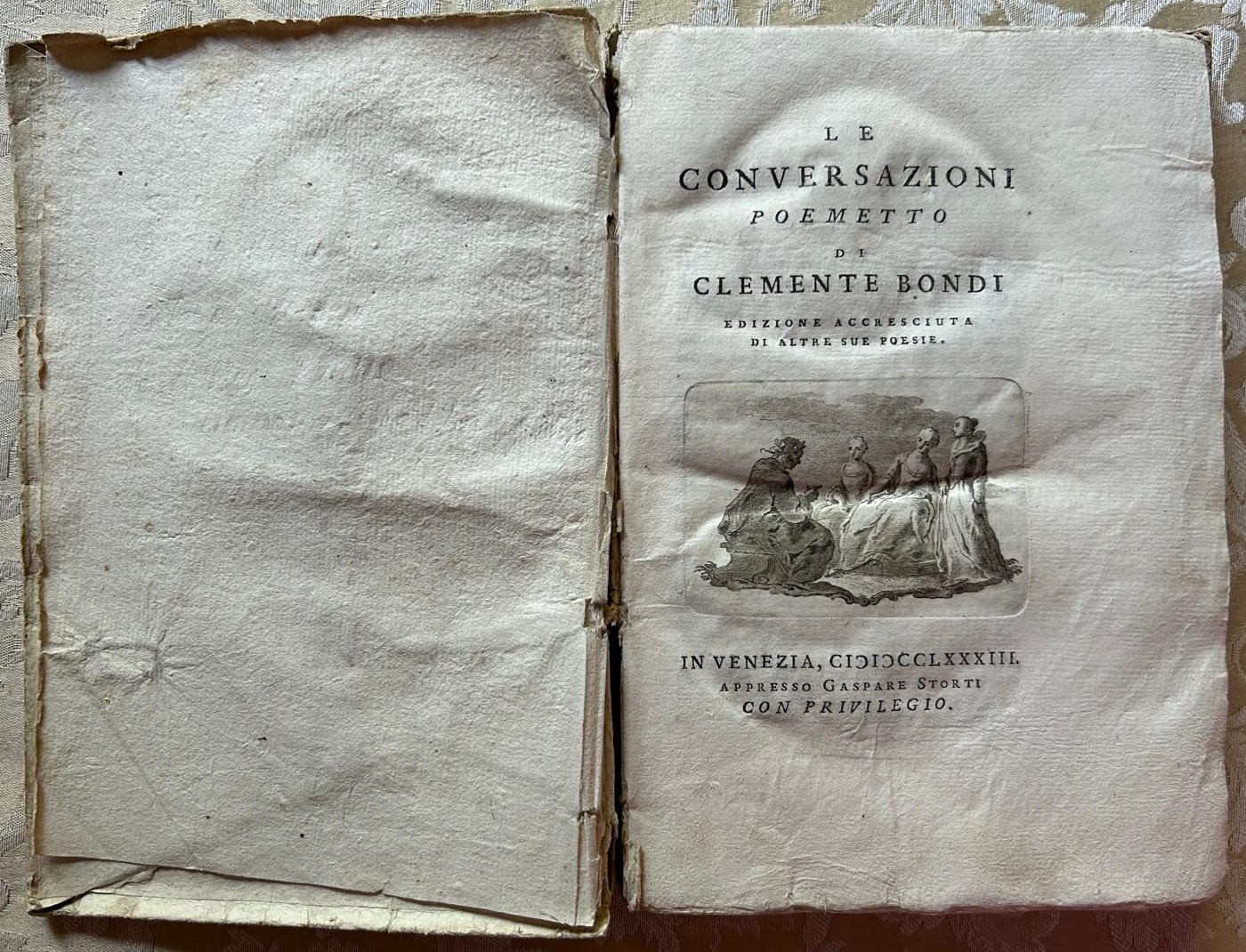 Bondi Clemente LE CONVERSAZIONI. RIME VARIE. - Copertina