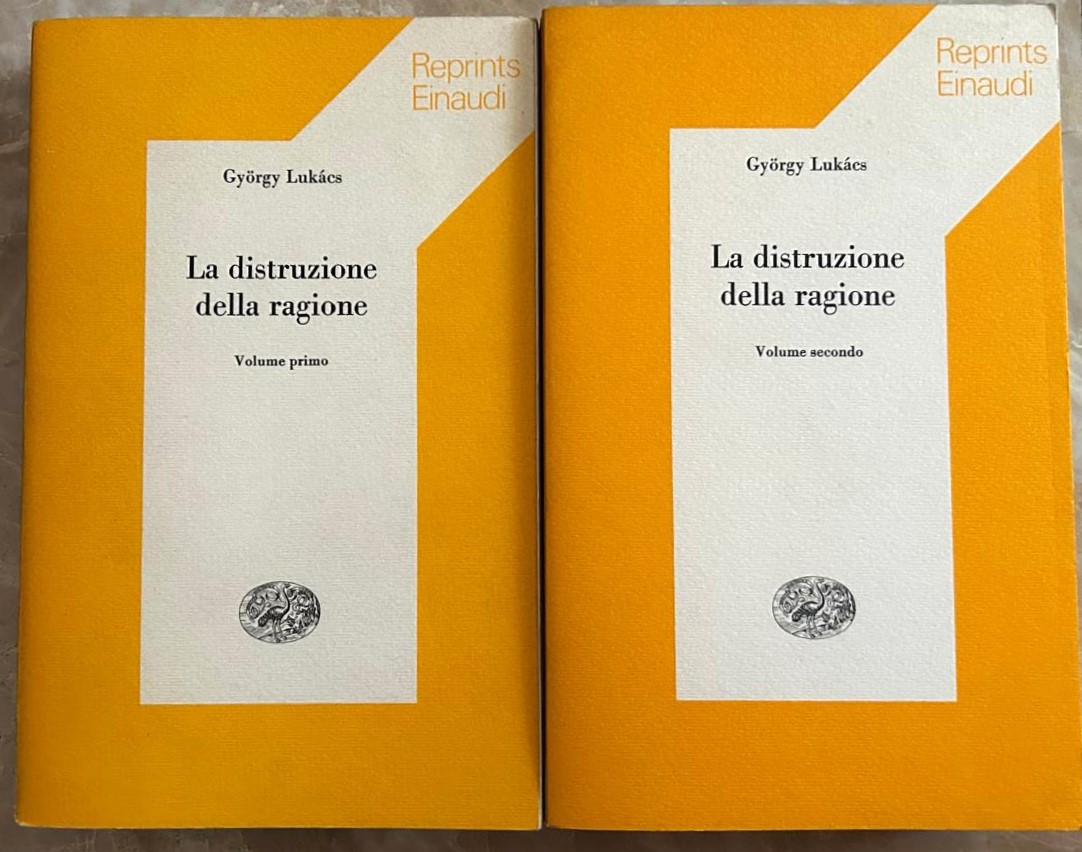 Lukacs Gyorgy LA DISTRUZIONE DELLA RAGIONE. - Copertina