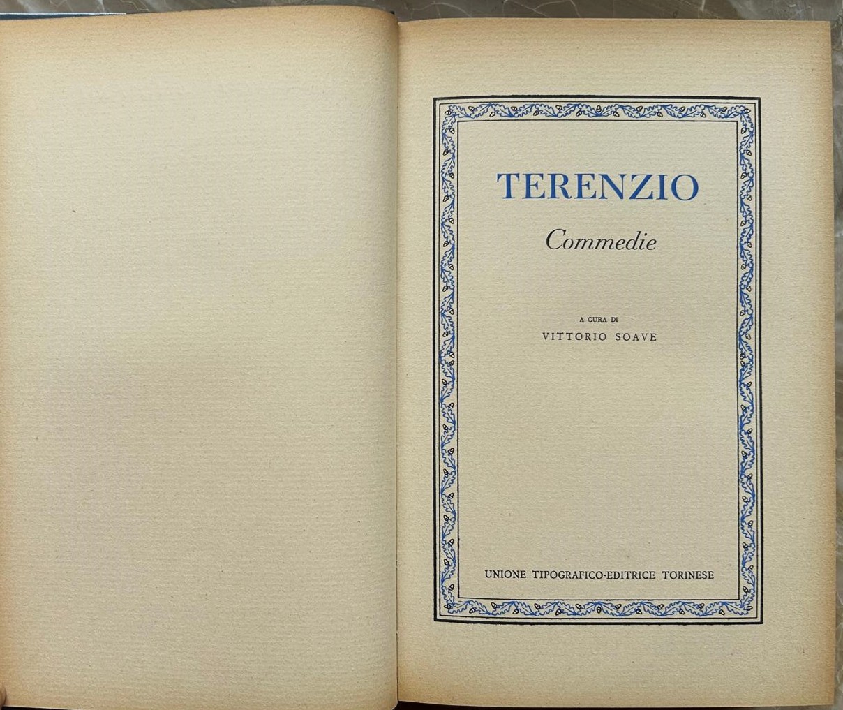 Terenzio COMMEDIE. - Copertina