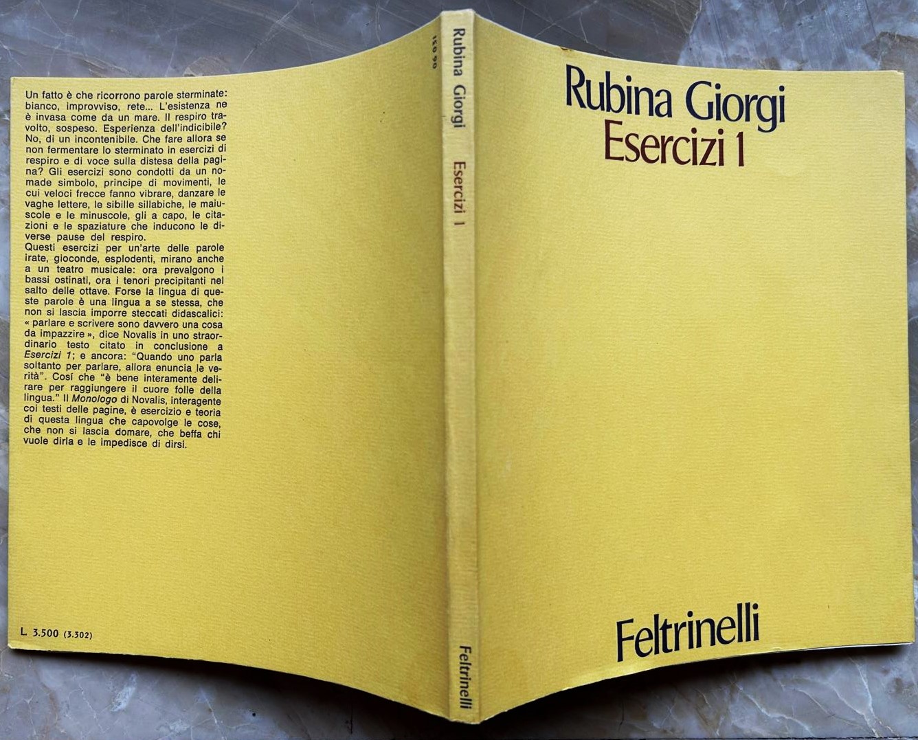 Giorgi Rubina ESERCIZI 1. - Copertina