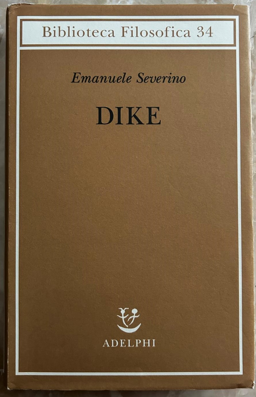 Severino Emanuele DIKE. - Copertina