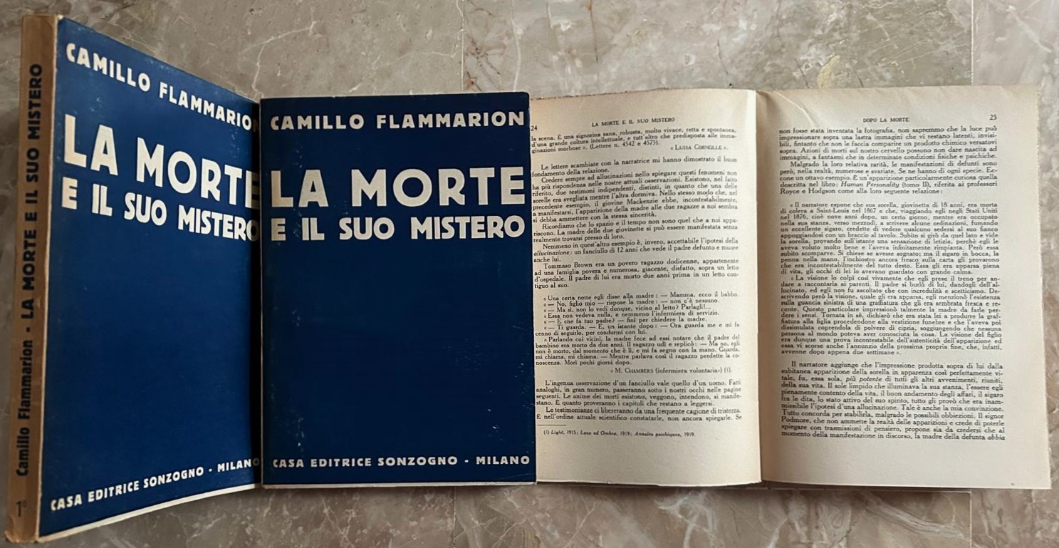 Flammarion Camillo LA MORTE E IL SUO MISTERO. - Copertina