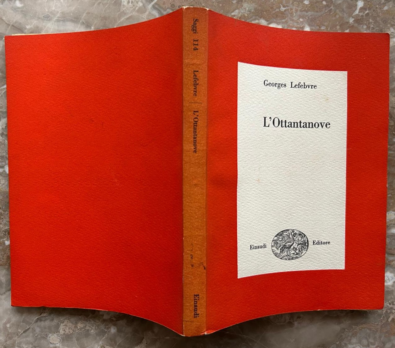 Lefebvre G. L'OTTANTANOVE. - Copertina