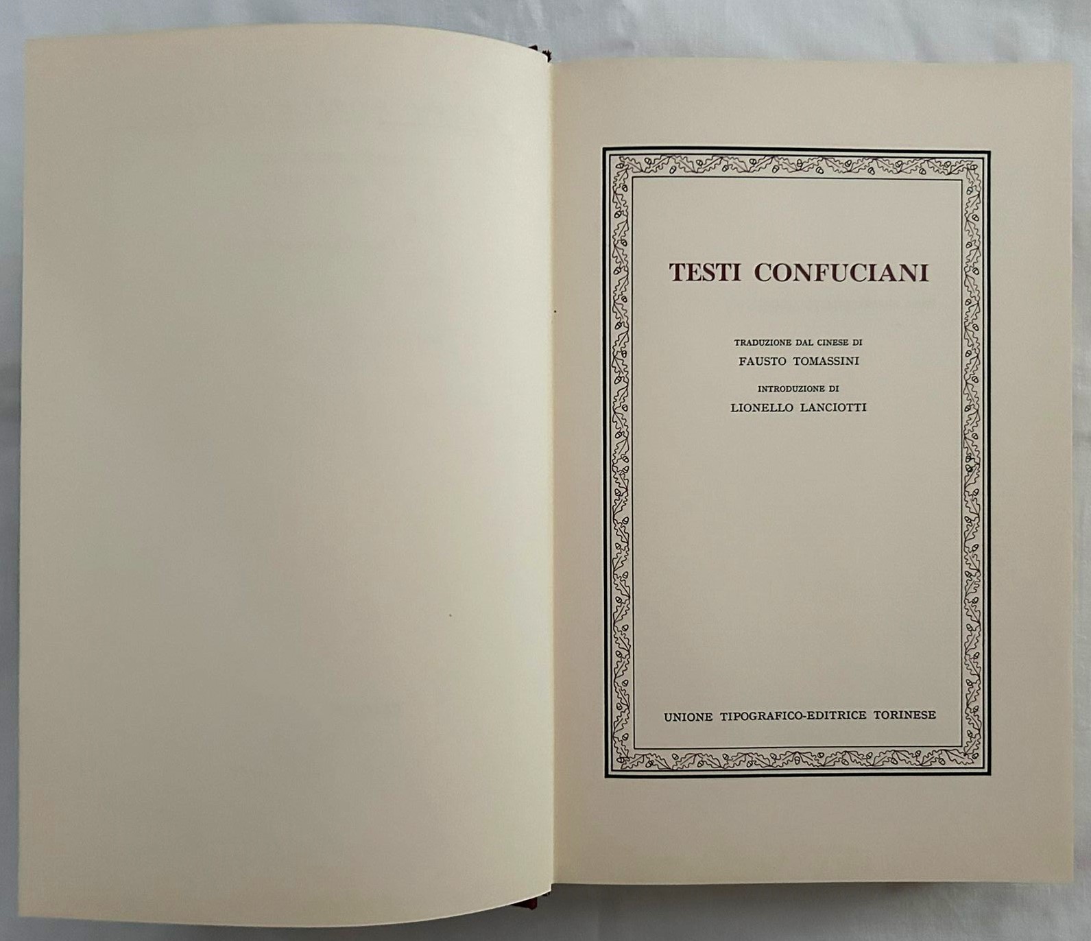  TESTI CONFUCIANI. - Copertina