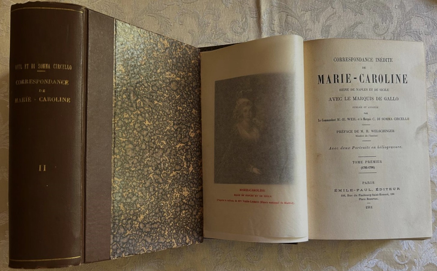  CORRESPONDANCE INEDITE DE MARIE CAROLINE REINE DE... - Copertina