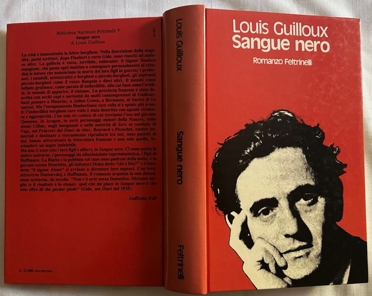 Guilloux Louis SANGUE NERO. - Copertina