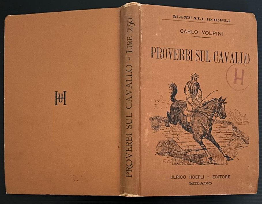Volpini Carlo 516 PROVERBI SUL CAVALLO. - Copertina