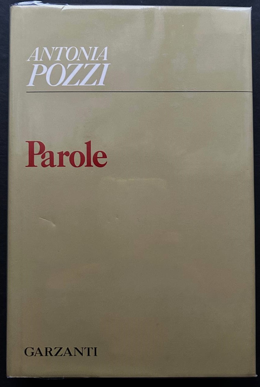 Pozzi Antonia PAROLE. - Copertina